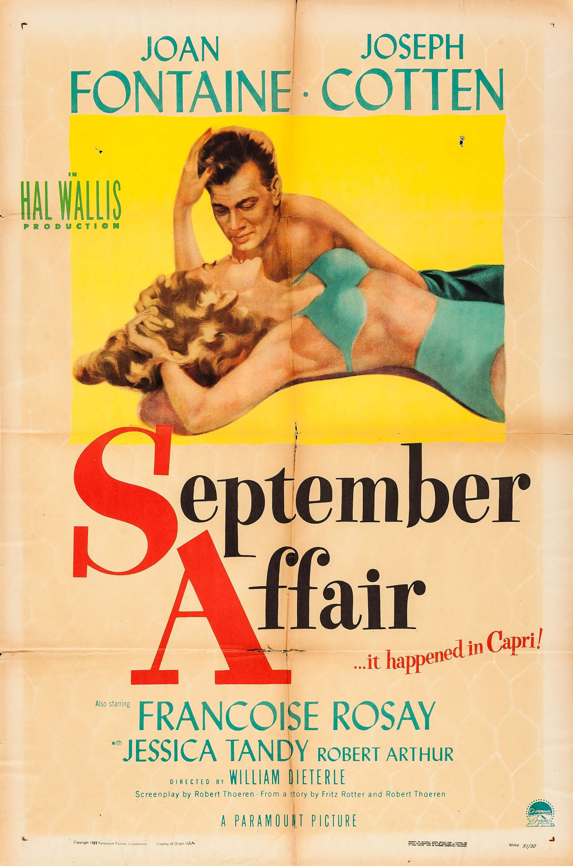 Mega Sized Movie Poster Image for September Affair (#1 of 2)