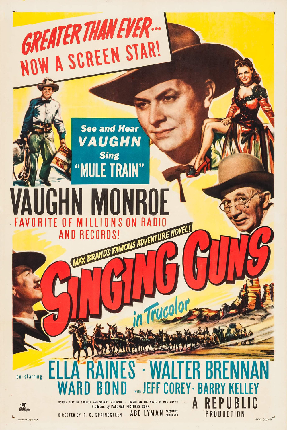 Extra Large Movie Poster Image for Singing Guns 