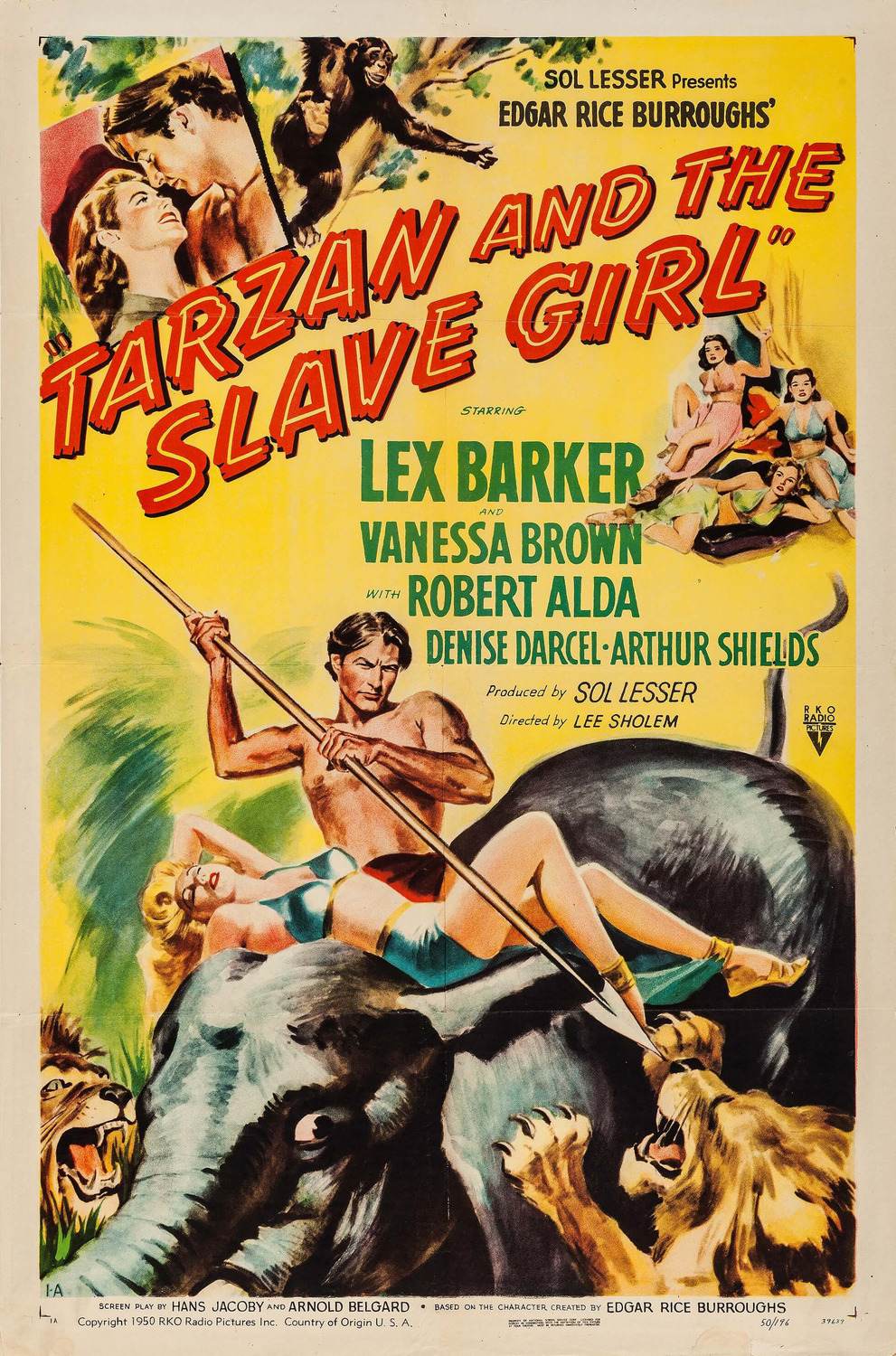 Extra Large Movie Poster Image for Tarzan and the Slave Girl 