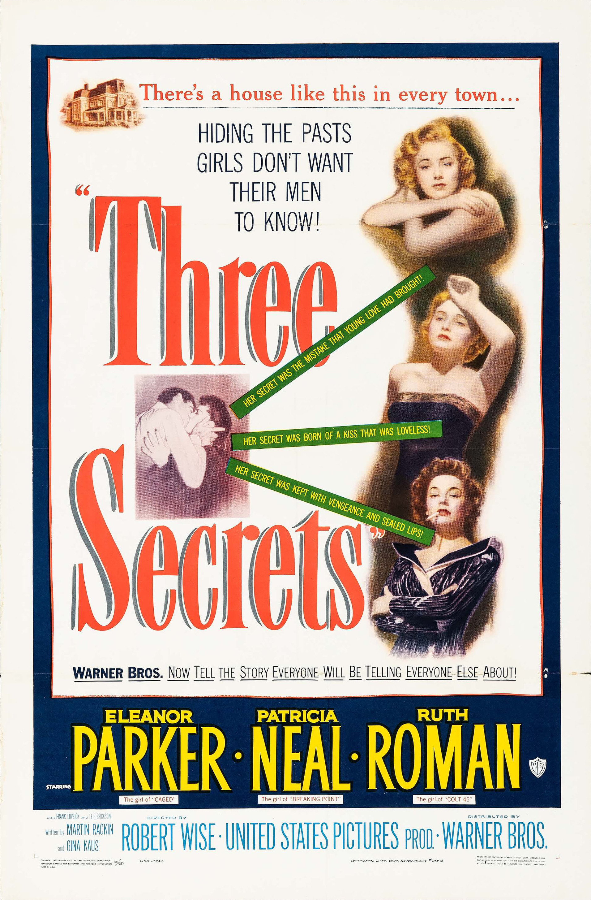 Mega Sized Movie Poster Image for Three Secrets (#1 of 2)