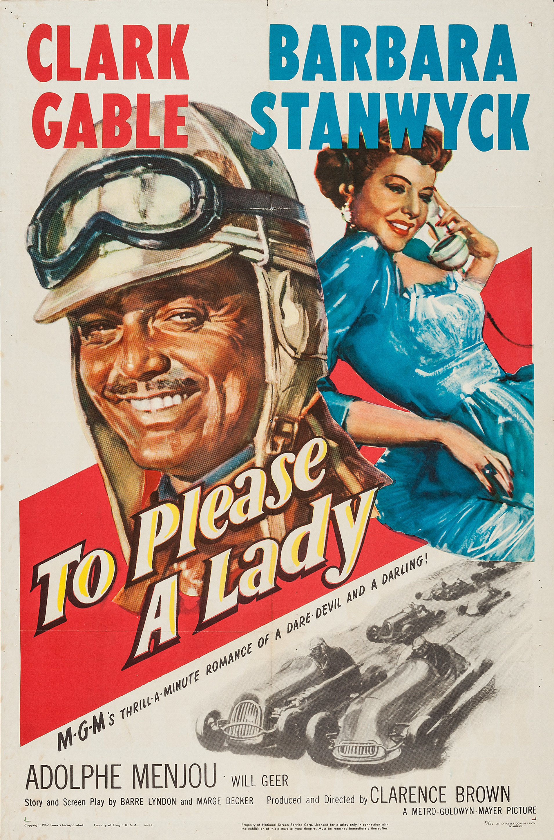 Mega Sized Movie Poster Image for To Please a Lady 