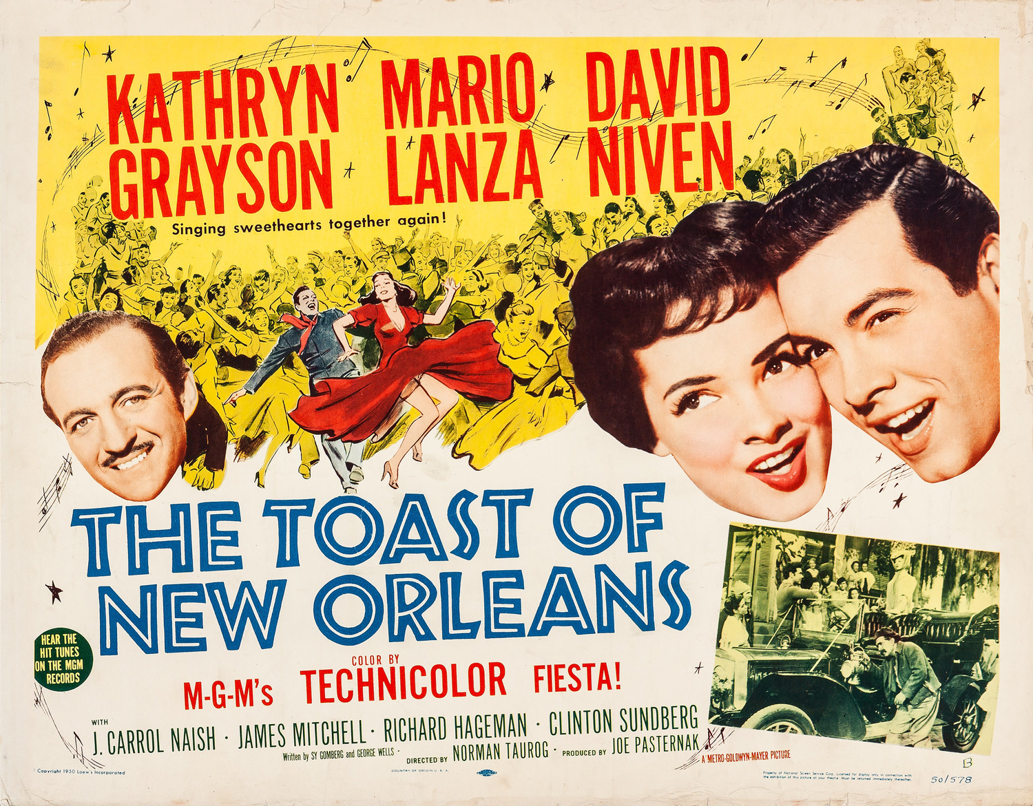 Extra Large Movie Poster Image for The Toast of New Orleans (#2 of 2)