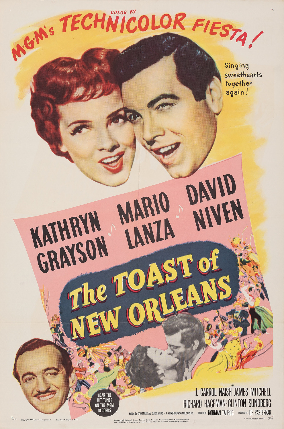 Extra Large Movie Poster Image for The Toast of New Orleans (#1 of 2)