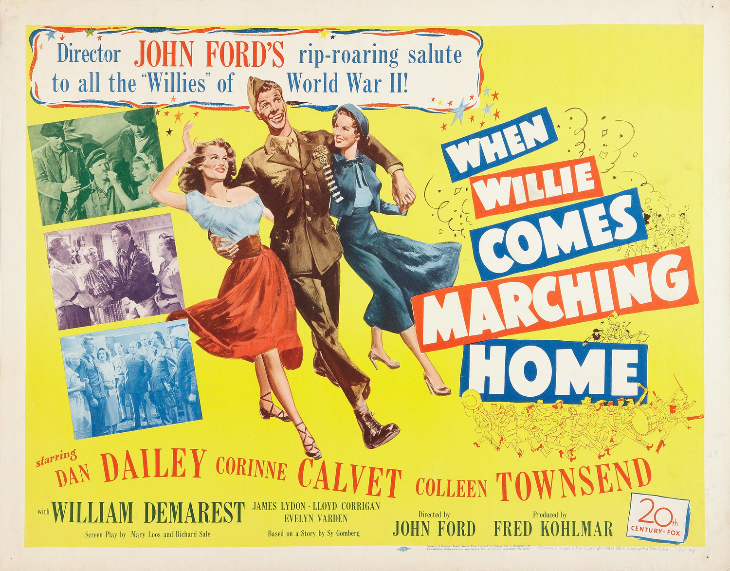 Extra Large Movie Poster Image for When Willie Comes Marching Home (#2 of 2)