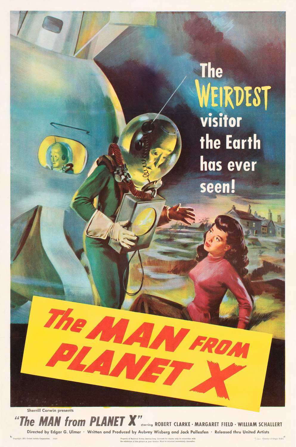 Extra Large Movie Poster Image for The Man from Planet X 