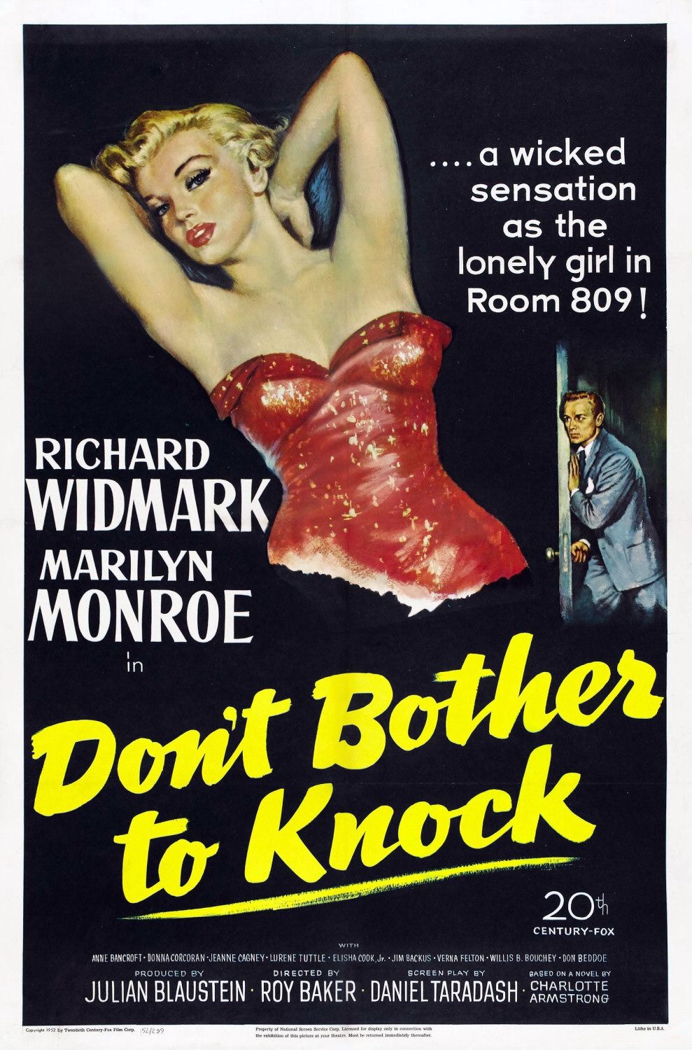 Extra Large Movie Poster Image for Don't Bother to Knock 