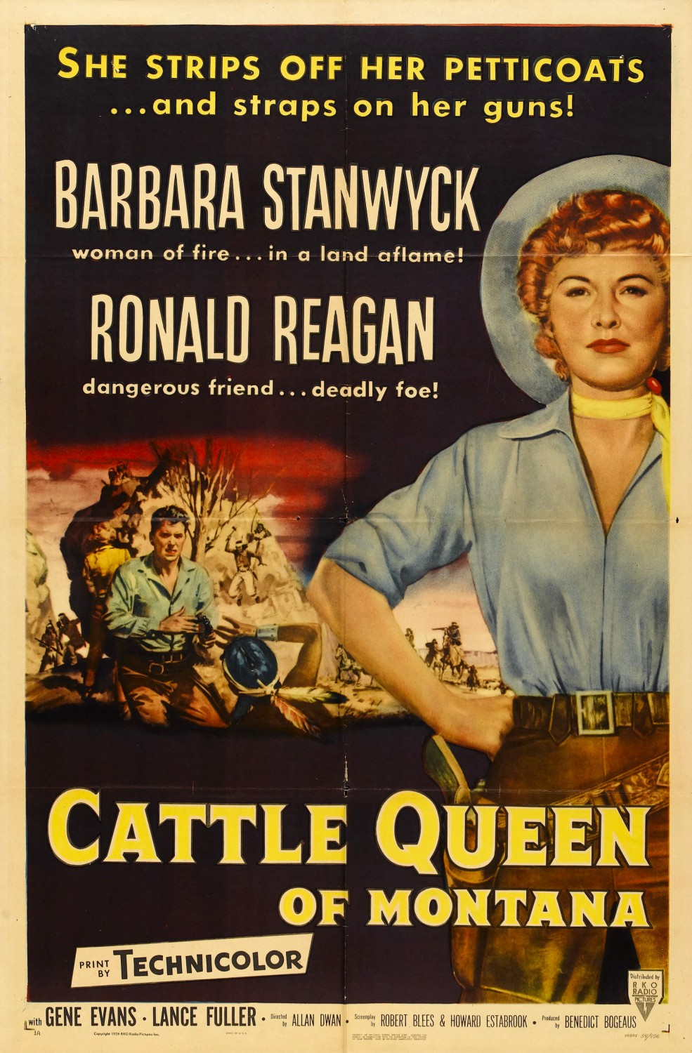 Extra Large Movie Poster Image for Cattle Queen of Montana 