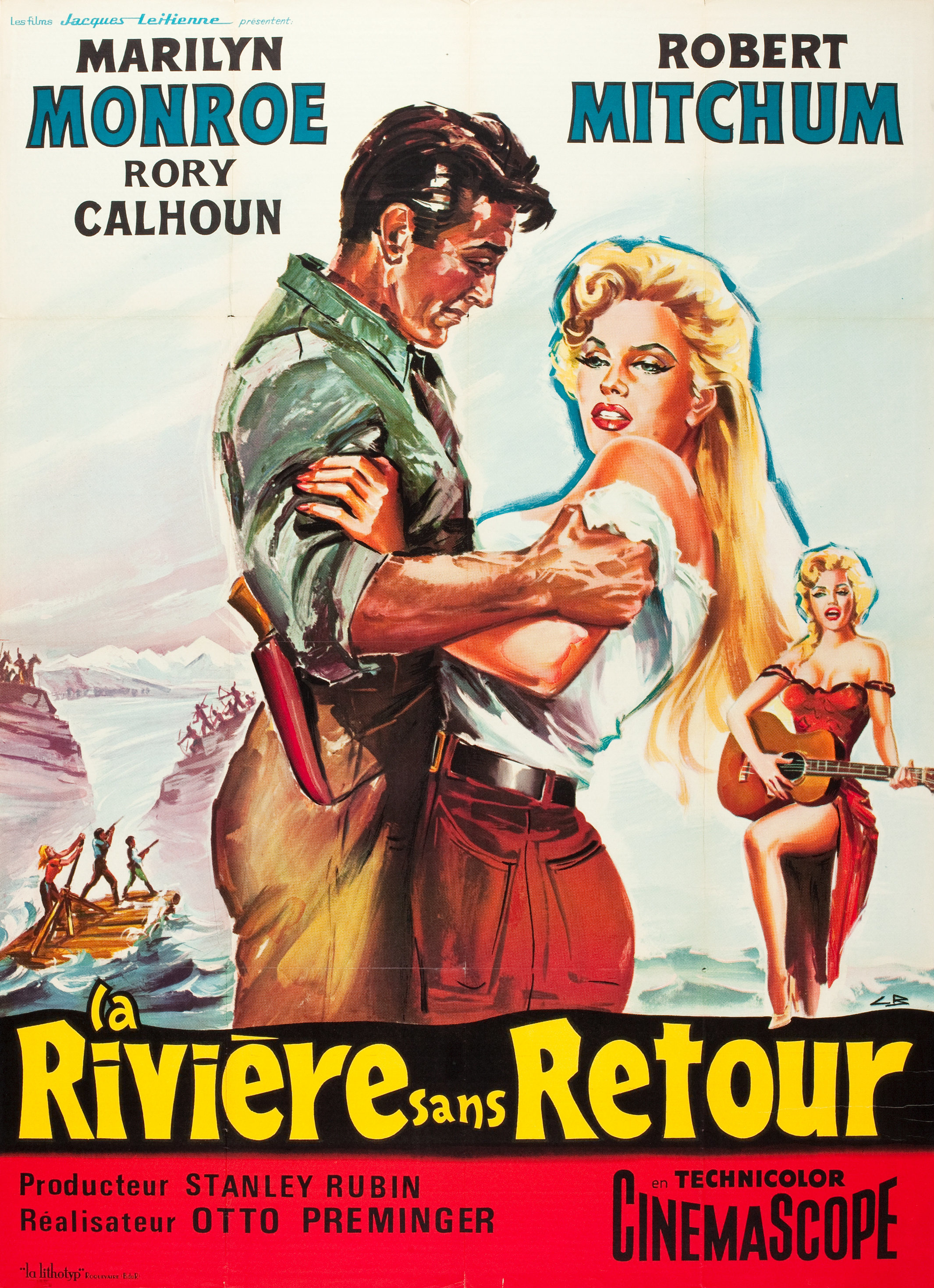Mega Sized Movie Poster Image for River of No Return (#10 of 14)