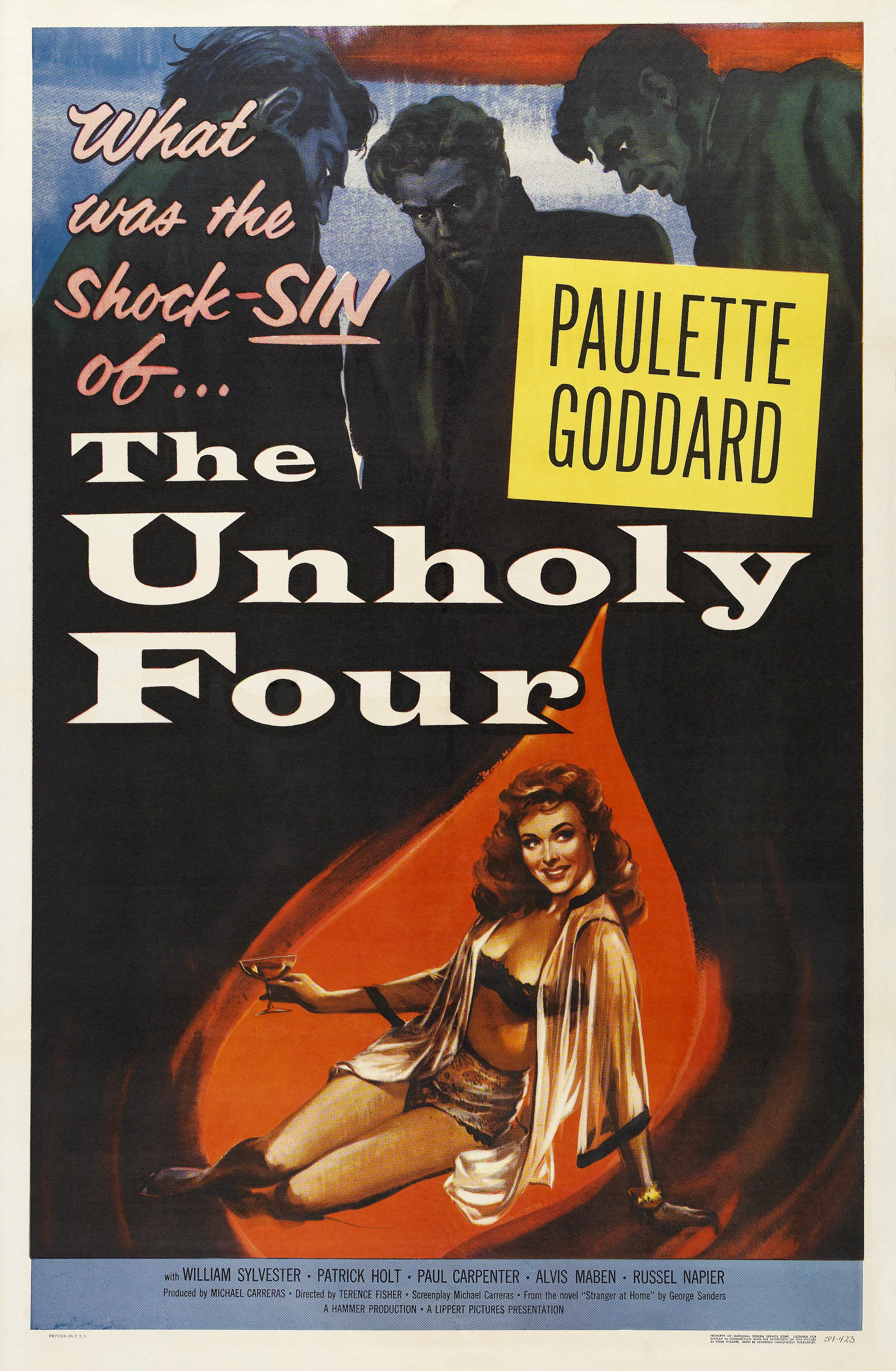 Mega Sized Movie Poster Image for The Unholy Four 