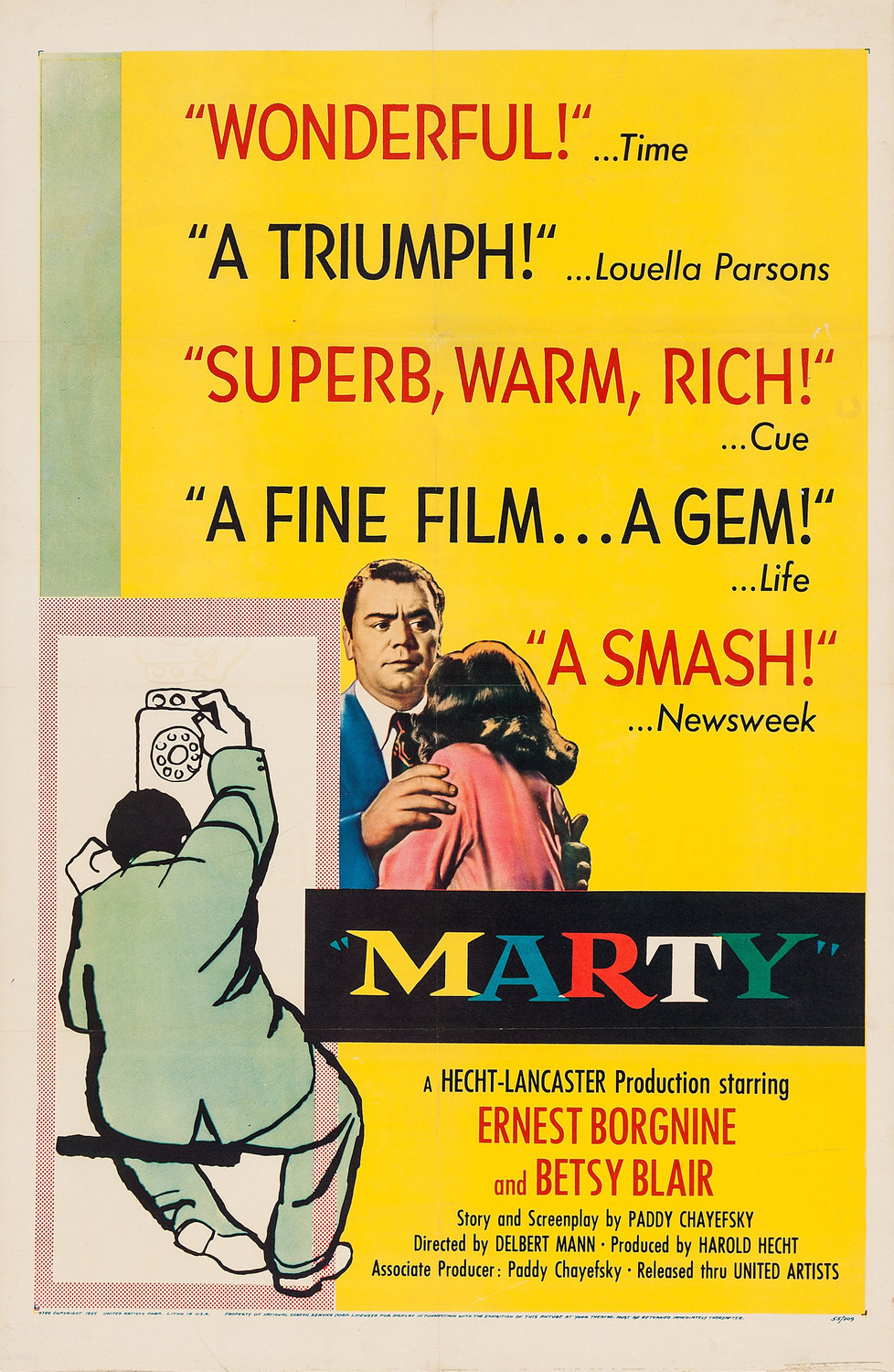Extra Large Movie Poster Image for Marty 