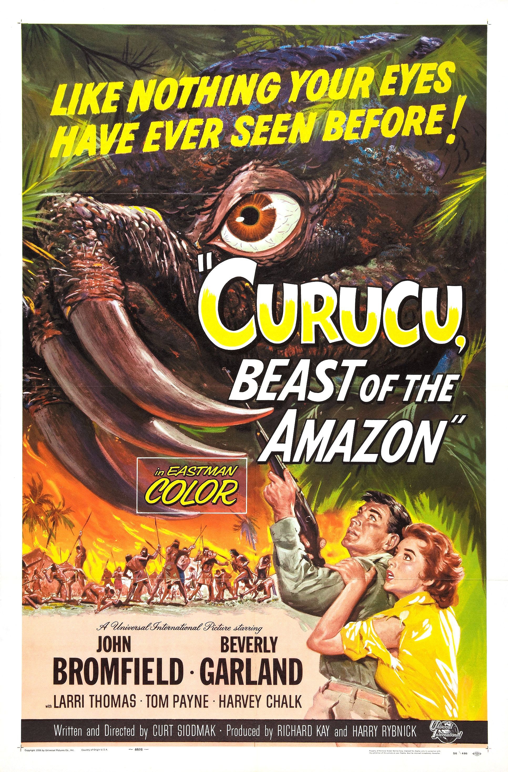 Mega Sized Movie Poster Image for Curucu, Beast of the Amazon 