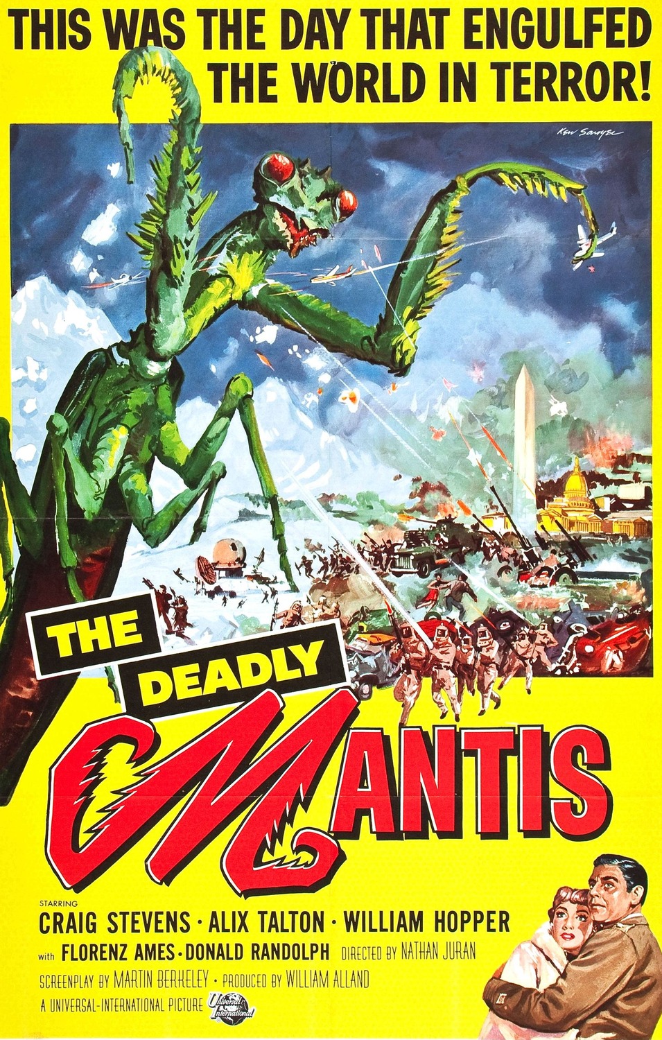 Extra Large Movie Poster Image for The Deadly Mantis 