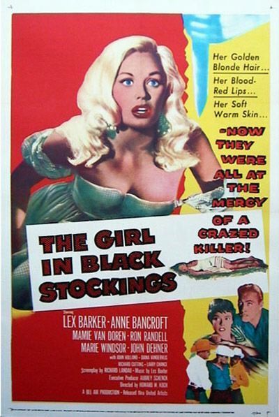 The Girl in Black Stockings Movie Poster