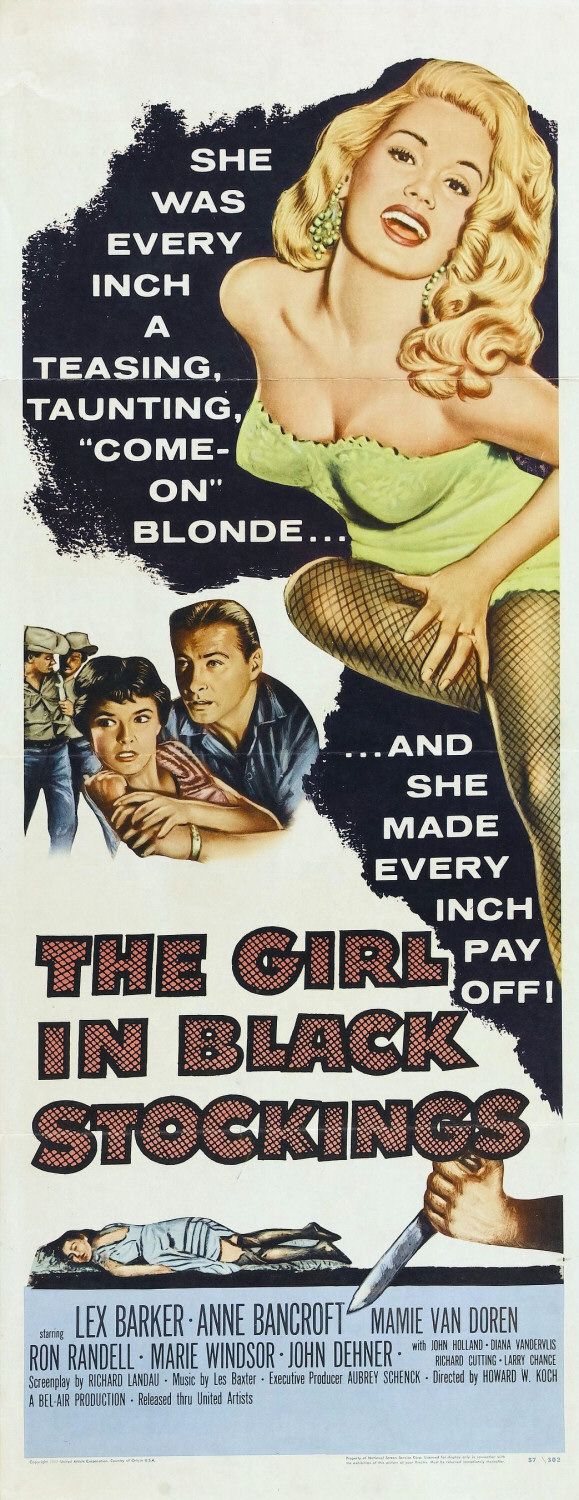 Extra Large Movie Poster Image for The Girl in Black Stockings (#2 of 2)