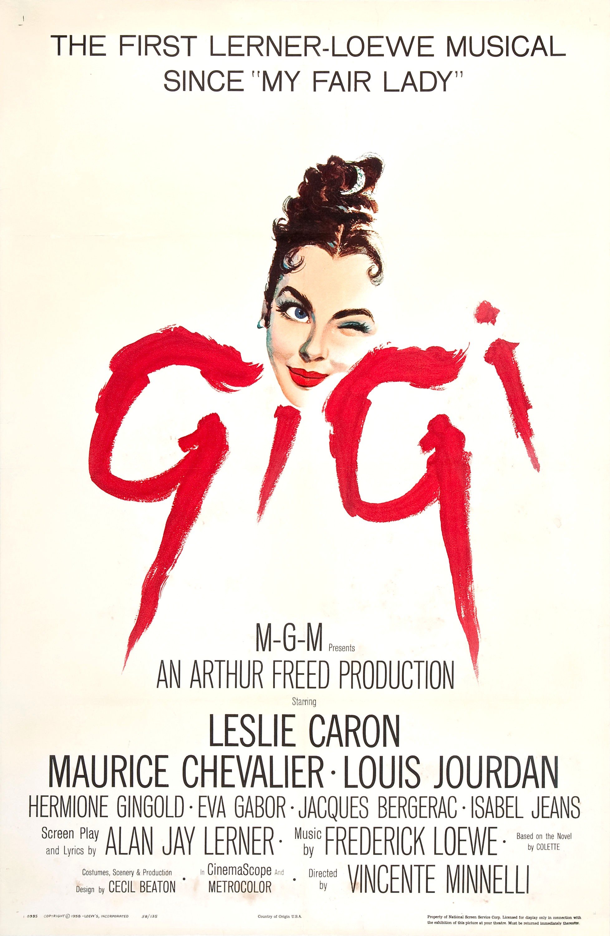 Mega Sized Movie Poster Image for Gigi 