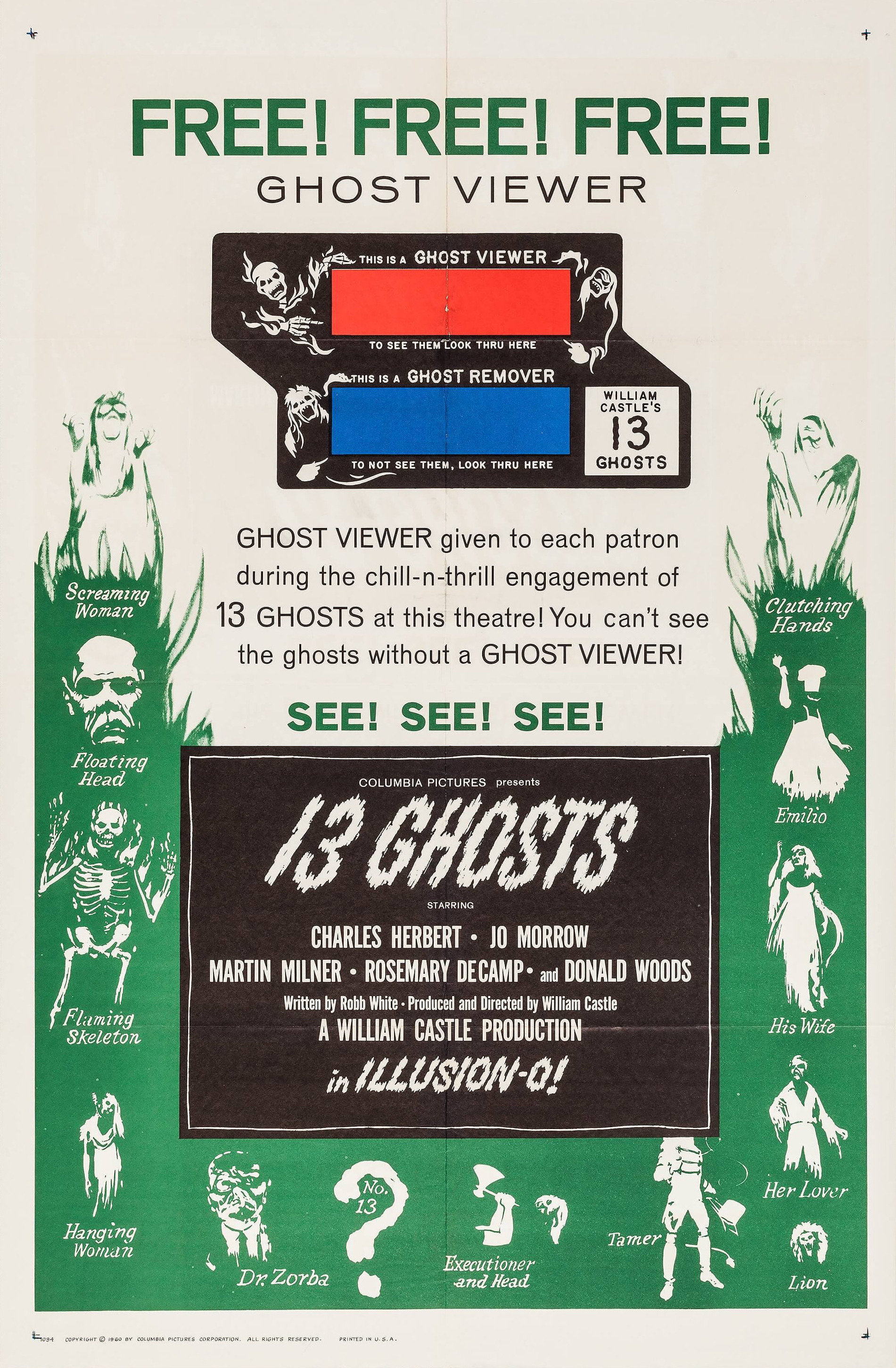 Mega Sized Movie Poster Image for 13 Ghosts (#3 of 3)