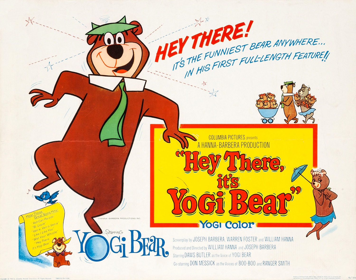 Extra Large Movie Poster Image for Hey There, It's Yogi Bear (#4 of 4)