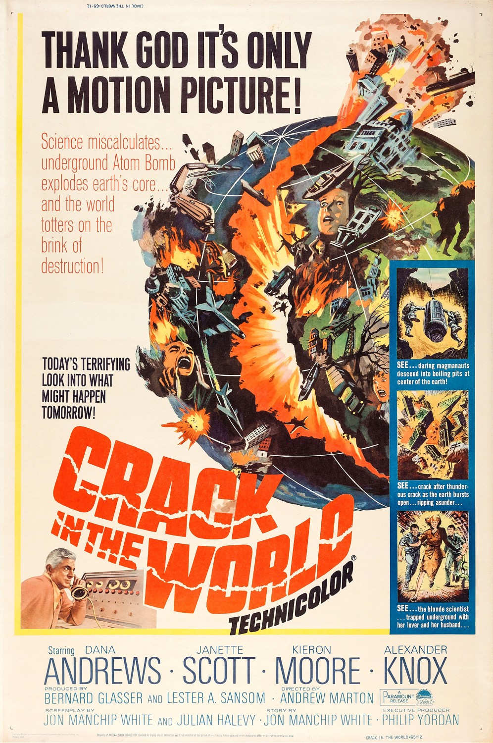 Extra Large Movie Poster Image for Crack in the World (#2 of 3)