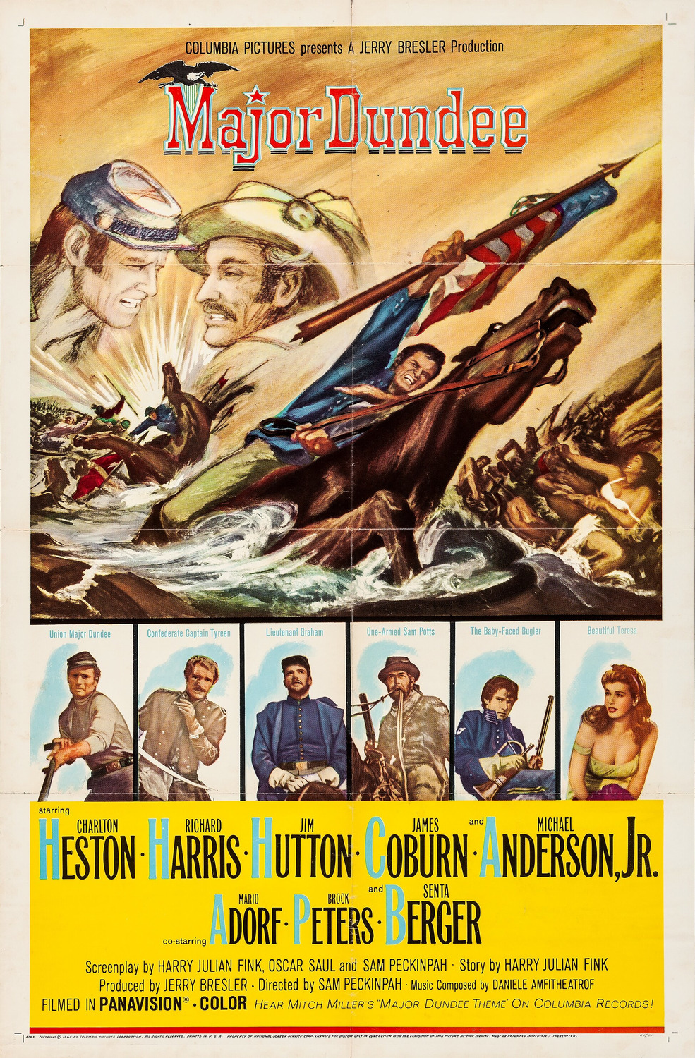 Extra Large Movie Poster Image for Major Dundee (#1 of 2)