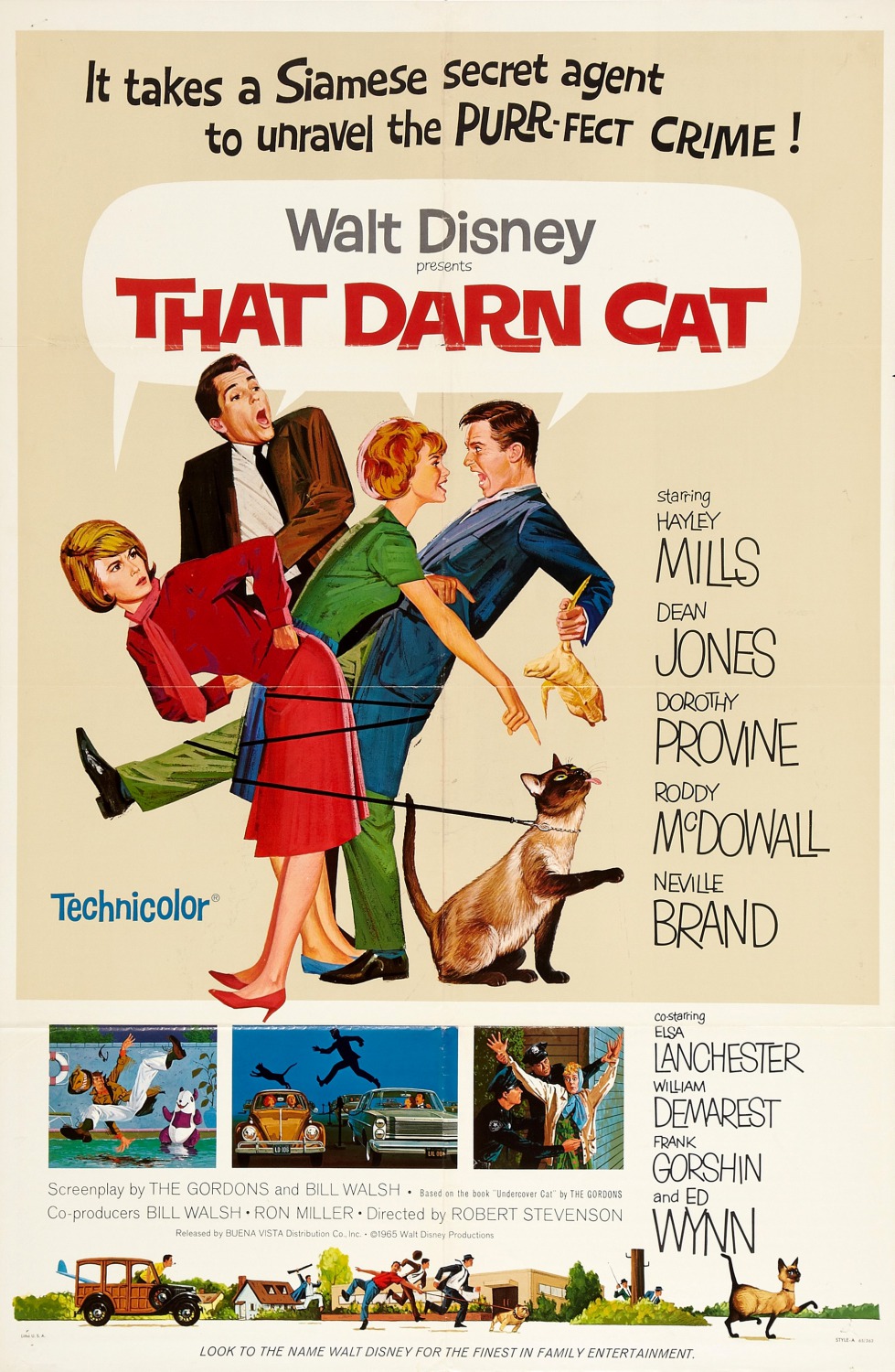 Extra Large Movie Poster Image for That Darn Cat! (#1 of 3)