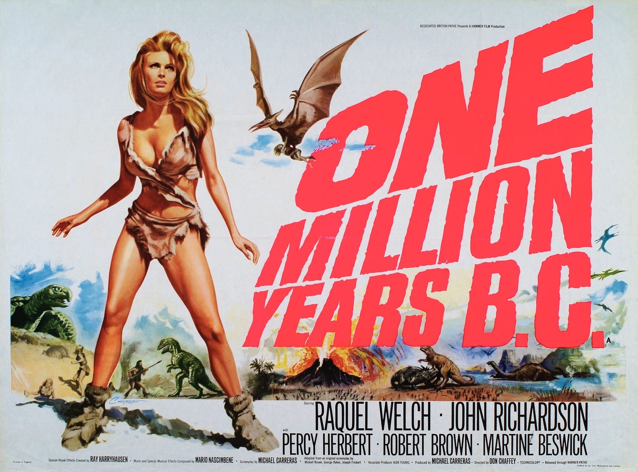 Mega Sized Movie Poster Image for One Million Years B.C. (#3 of 12)