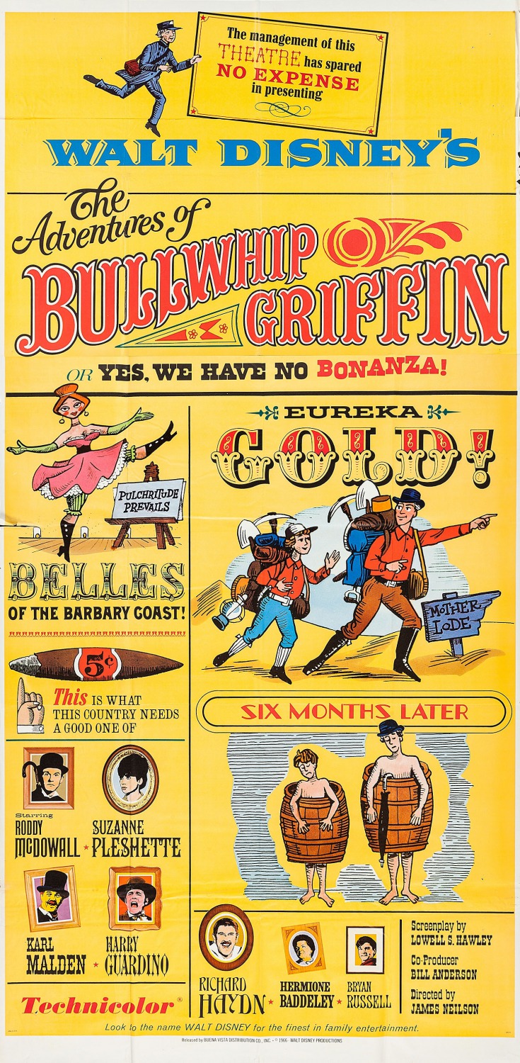 Extra Large Movie Poster Image for The Adventures of Bullwhip Griffin (#2 of 2)