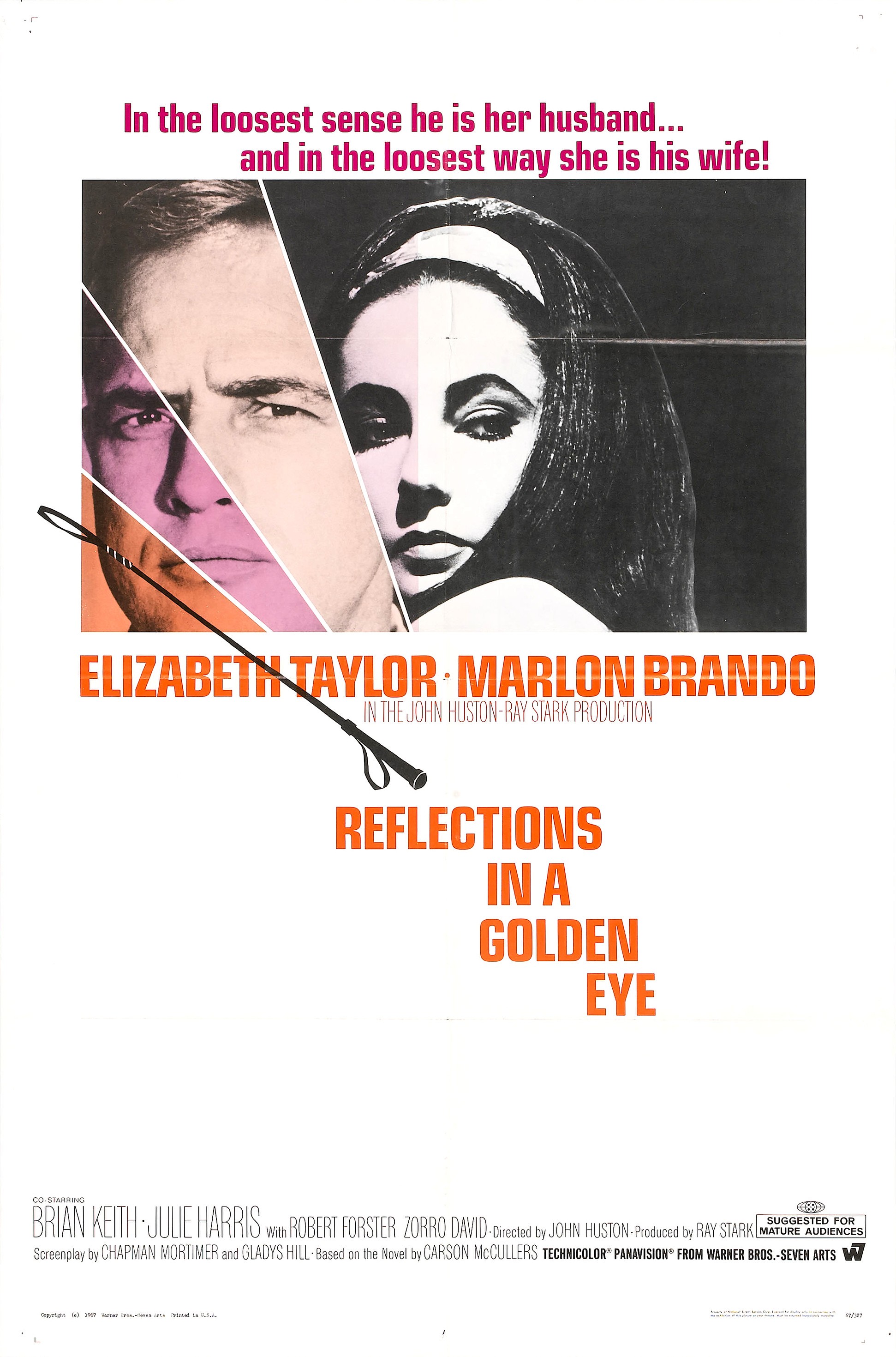 Mega Sized Movie Poster Image for Reflections in a Golden Eye 