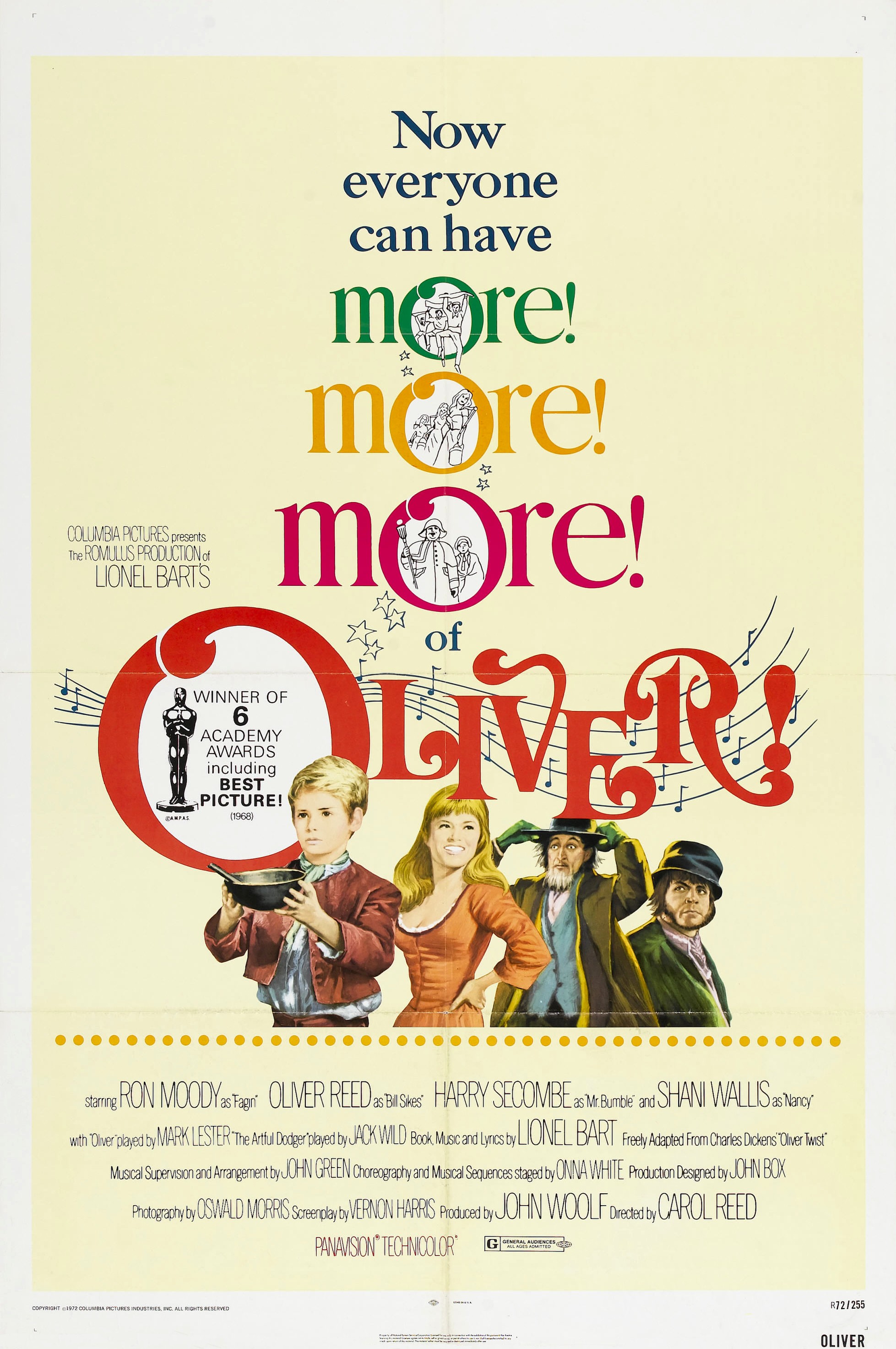 Mega Sized Movie Poster Image for Oliver! (#2 of 2)