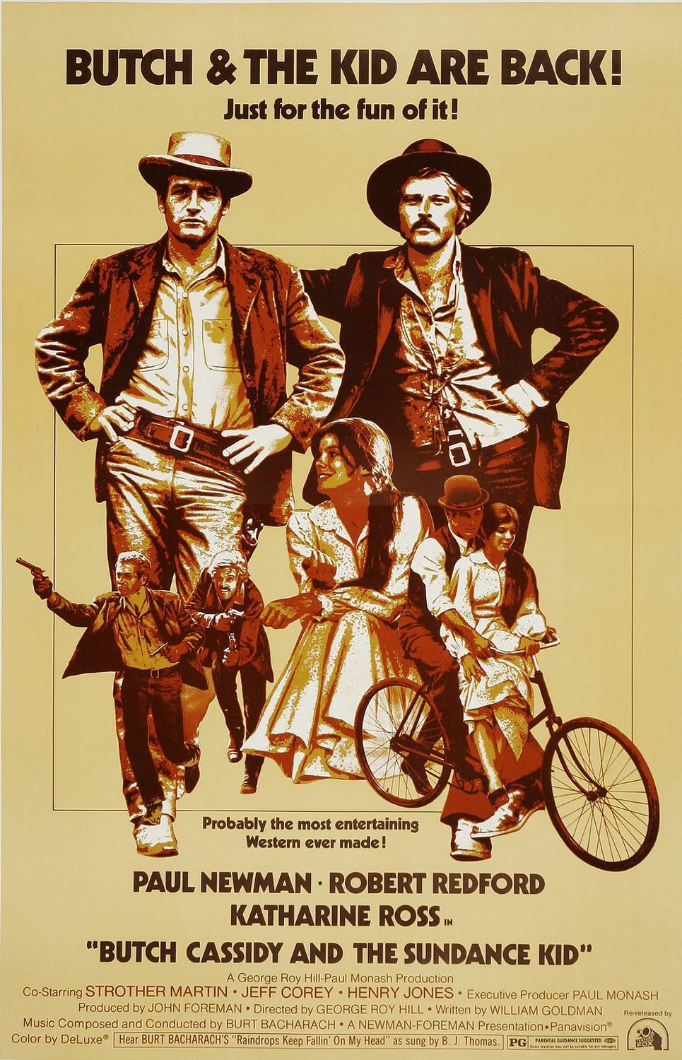 Extra Large Movie Poster Image for Butch Cassidy and the Sundance Kid (#1 of 11)