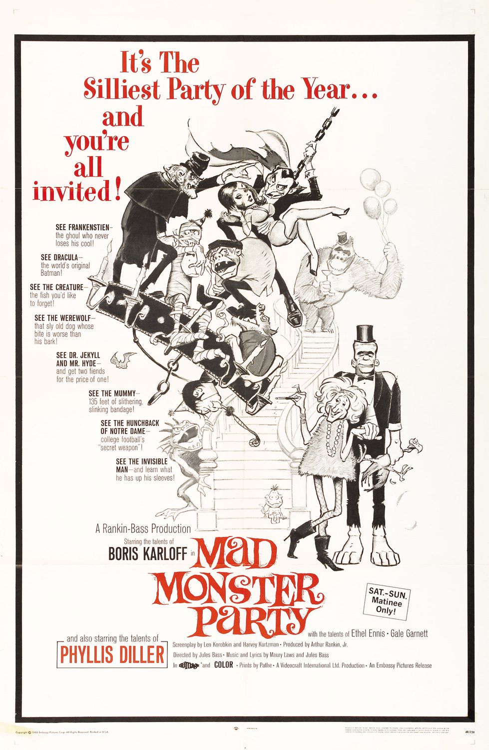 Extra Large Movie Poster Image for Mad Monster Party 