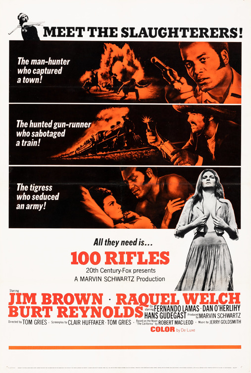 100 Rifles Movie Poster