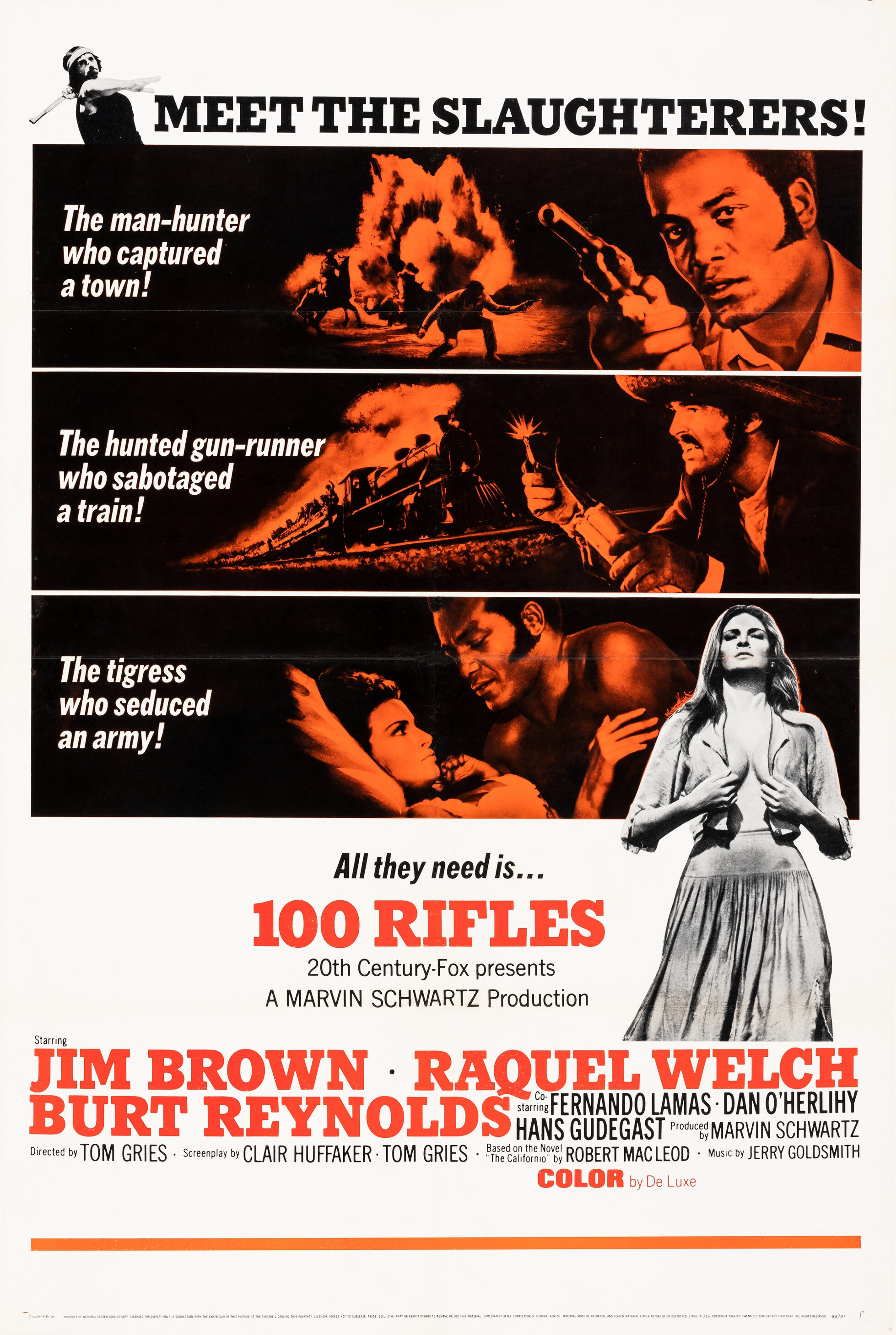 Mega Sized Movie Poster Image for 100 Rifles (#9 of 9)