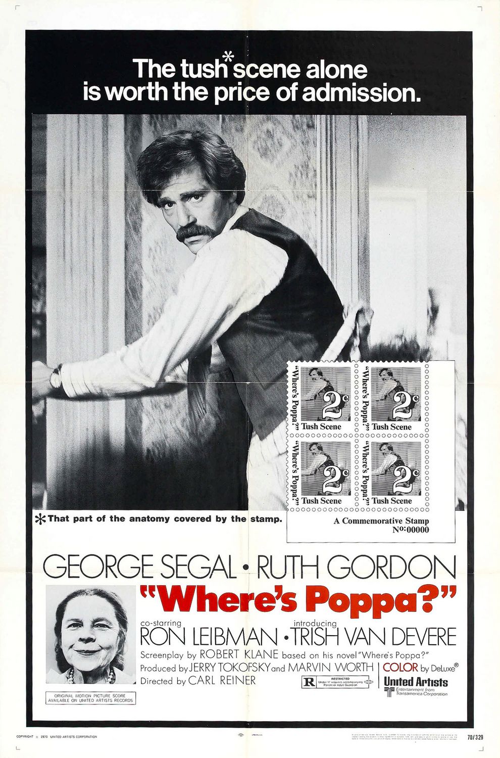 Extra Large Movie Poster Image for Where's Poppa? 