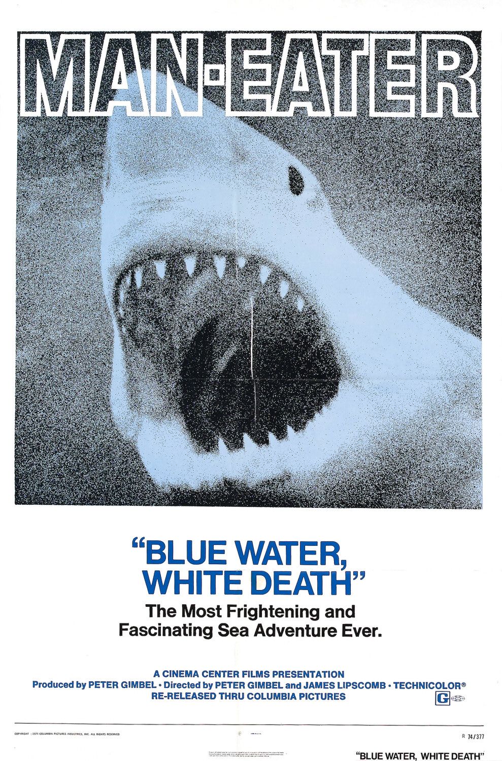 Extra Large Movie Poster Image for Blue Water, White Death 