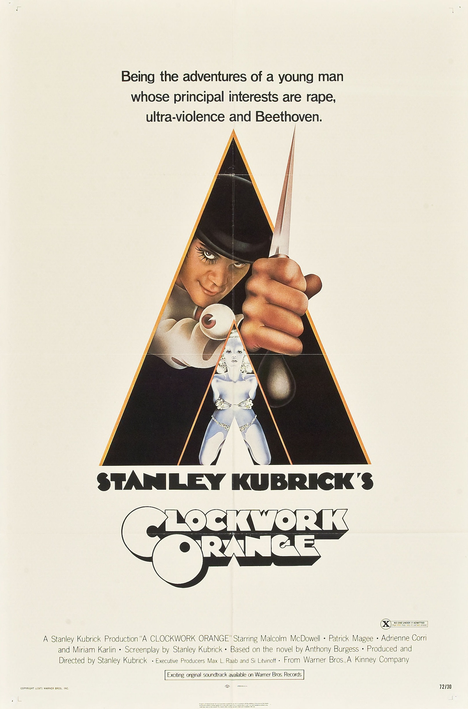 Mega Sized Movie Poster Image for A Clockwork Orange (#1 of 3)