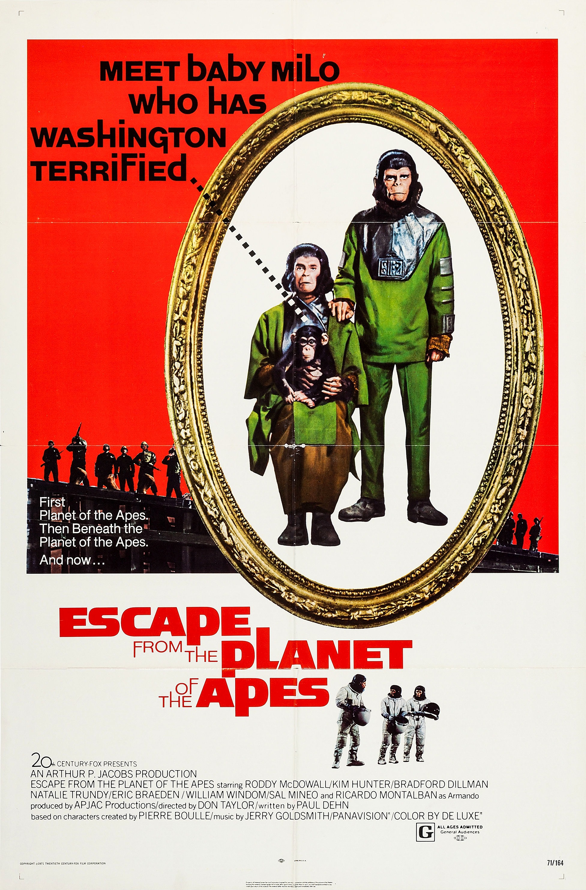 Mega Sized Movie Poster Image for Escape from the Planet of the Apes 