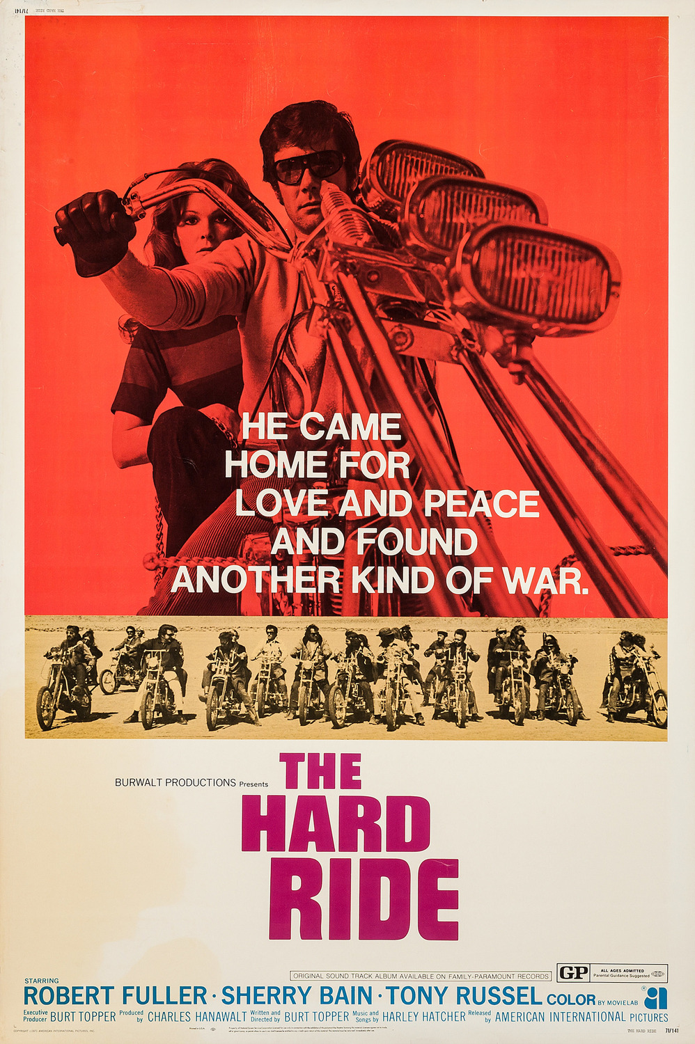 Extra Large Movie Poster Image for The Hard Ride (#2 of 2)