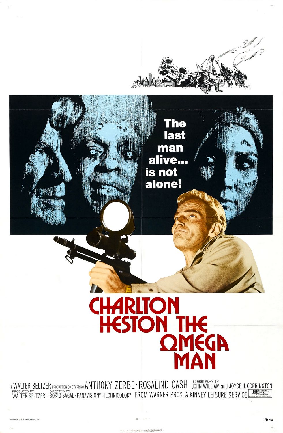 Extra Large Movie Poster Image for The Omega Man 