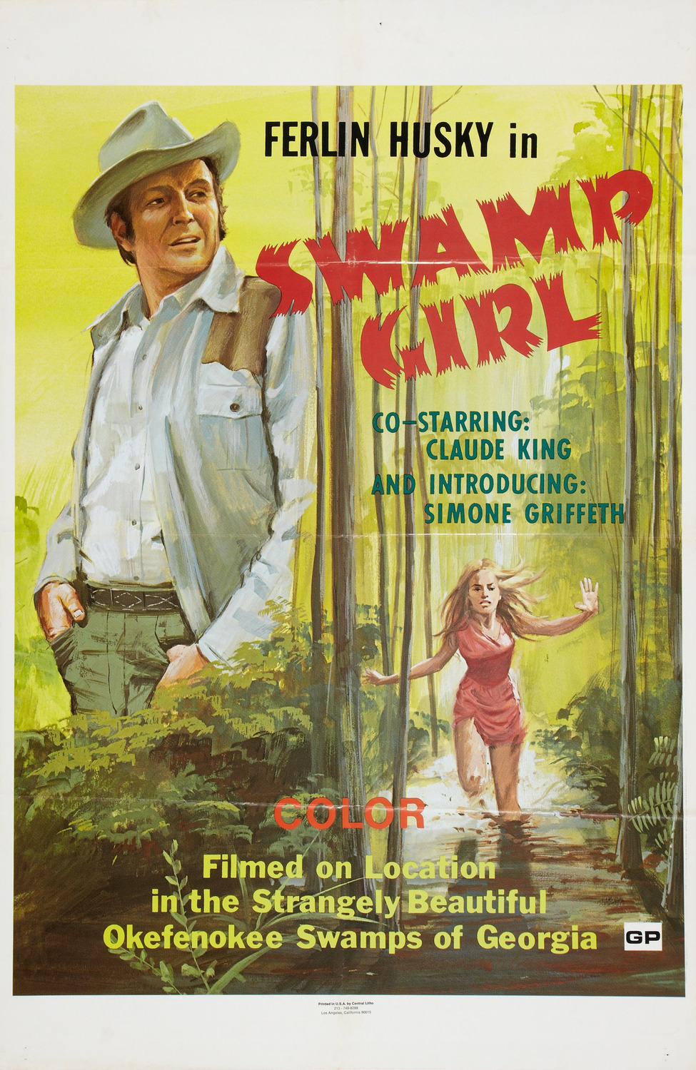 Extra Large Movie Poster Image for Swamp Girl 