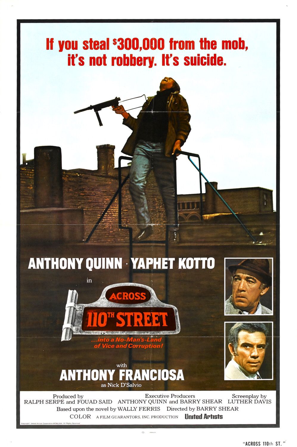 Extra Large Movie Poster Image for Across 110th Street (#2 of 2)