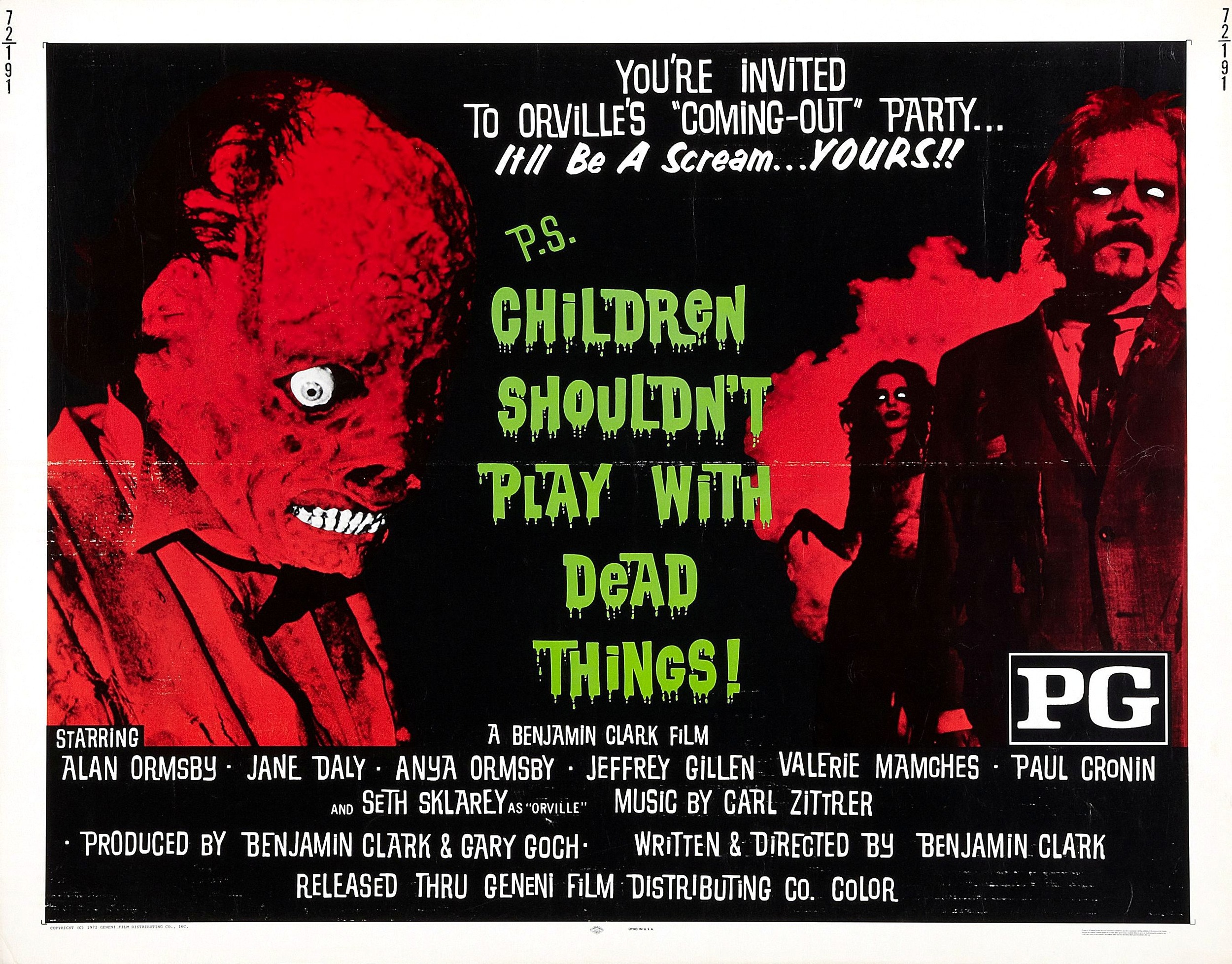Mega Sized Movie Poster Image for Children Shouldn't Play with Dead Things (#2 of 2)