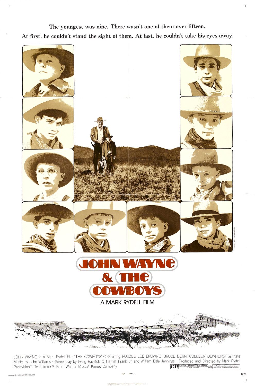 Extra Large Movie Poster Image for The Cowboys 