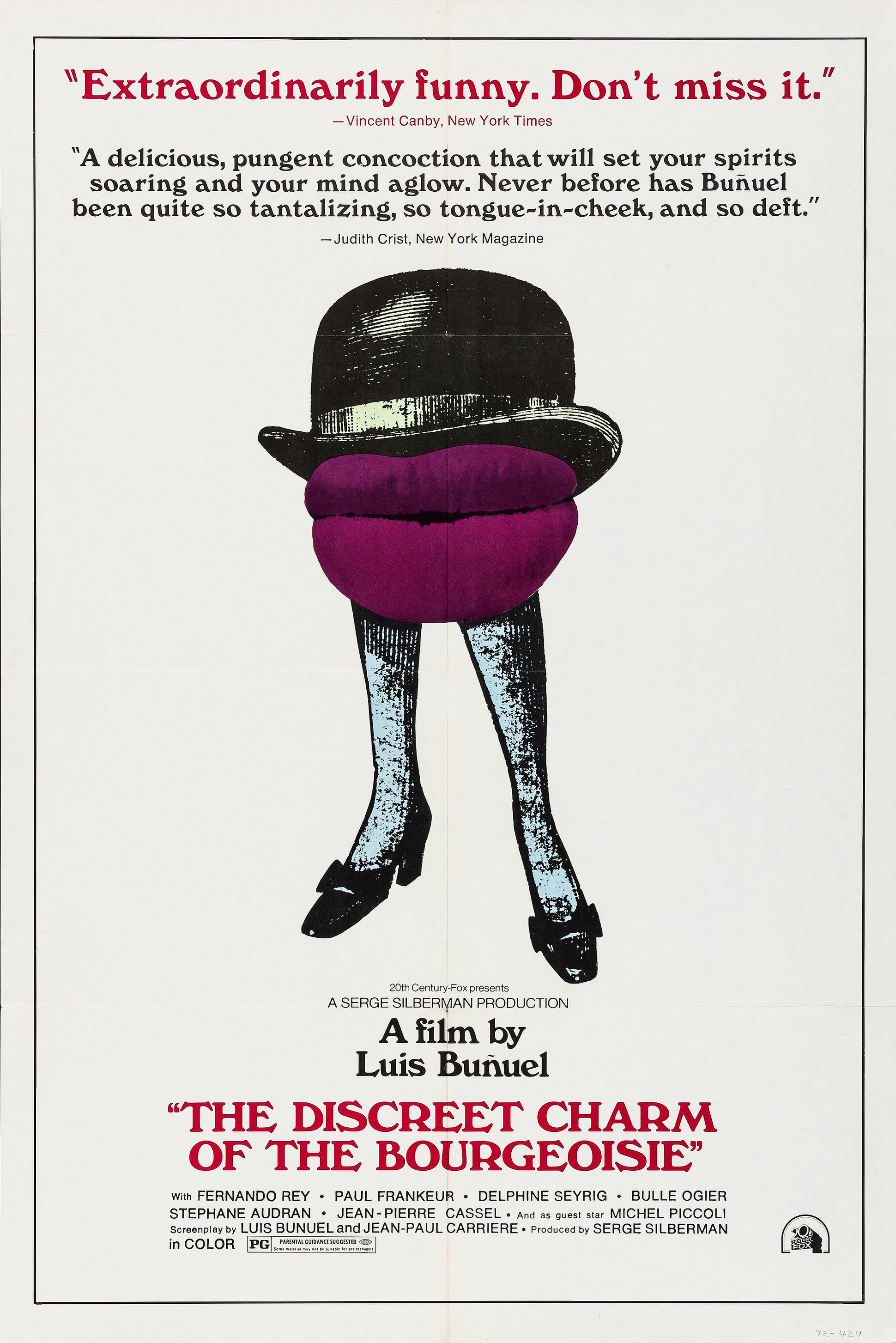 Mega Sized Movie Poster Image for The Discreet Charm of the Bourgeoisie (#2 of 2)
