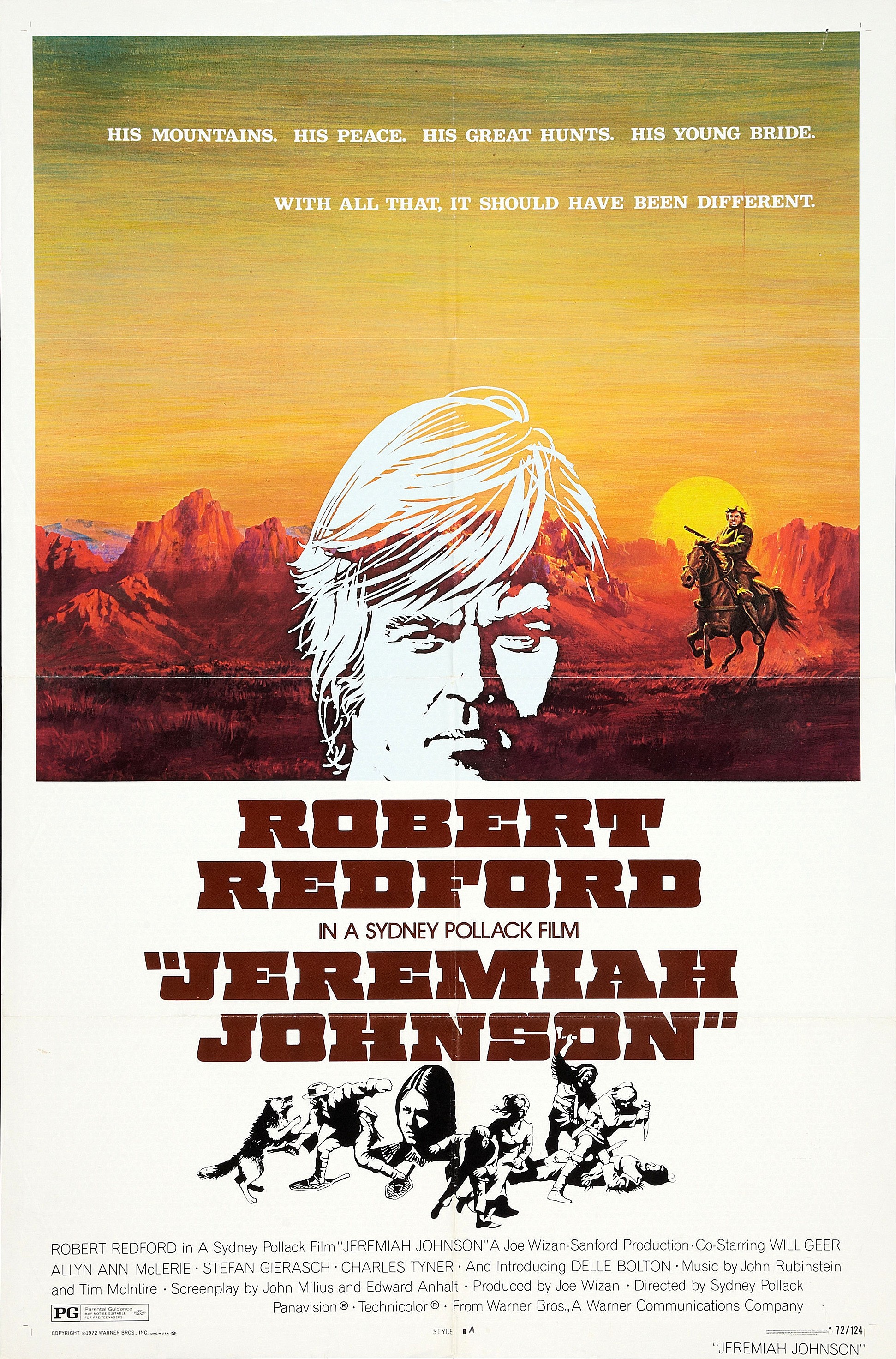Mega Sized Movie Poster Image for Jeremiah Johnson (#1 of 4)