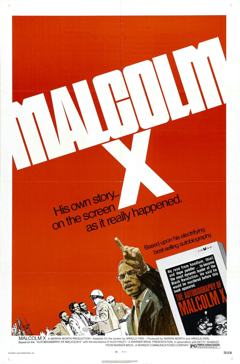 Extra Large Movie Poster Image for Malcolm X 