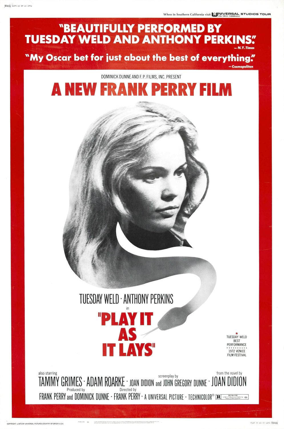 Extra Large Movie Poster Image for Play It As It Lays 