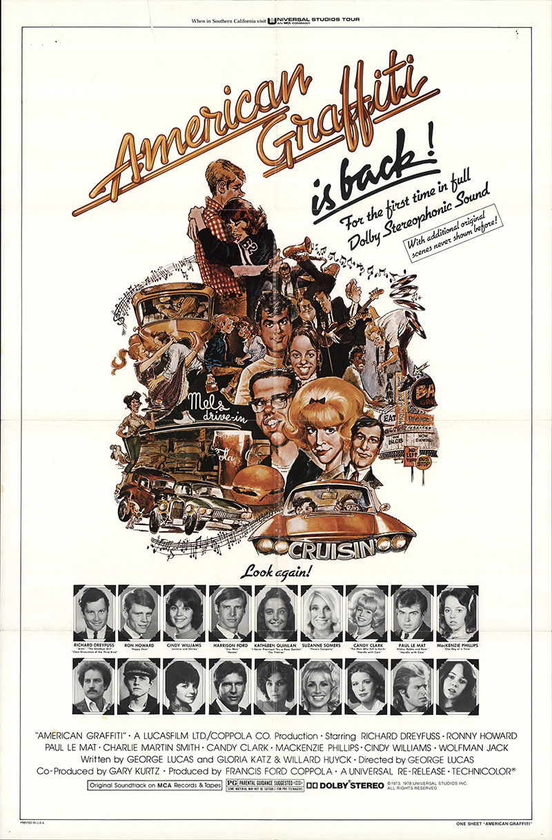 Extra Large Movie Poster Image for American Graffiti (#2 of 3)