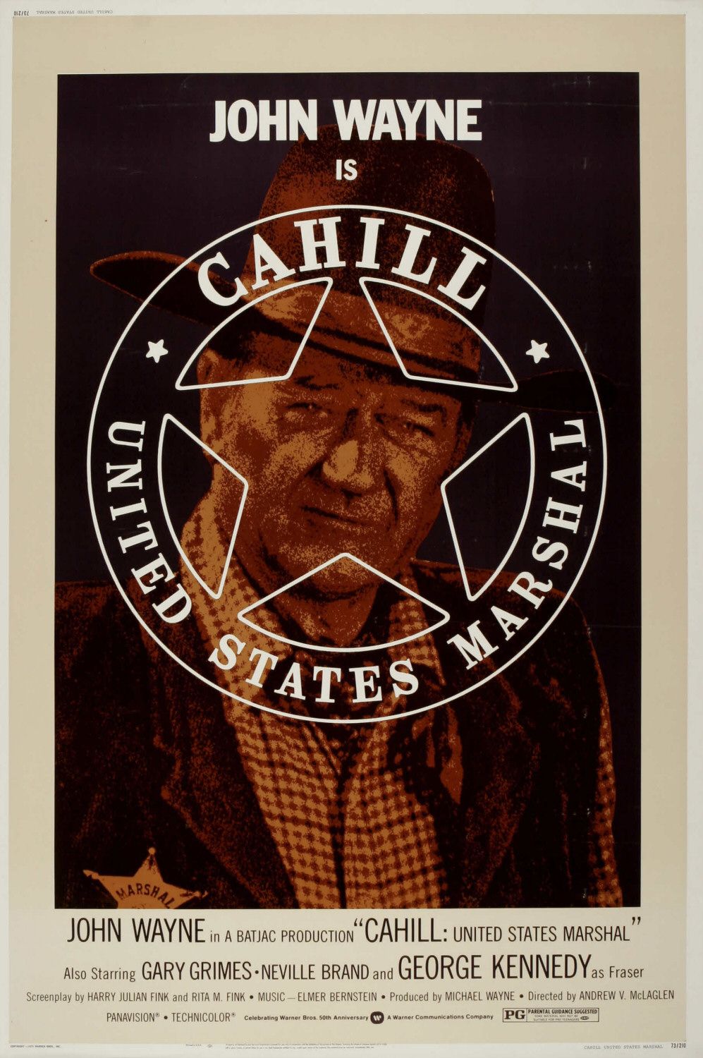 Extra Large Movie Poster Image for Cahill U.S. Marshal (#2 of 2)