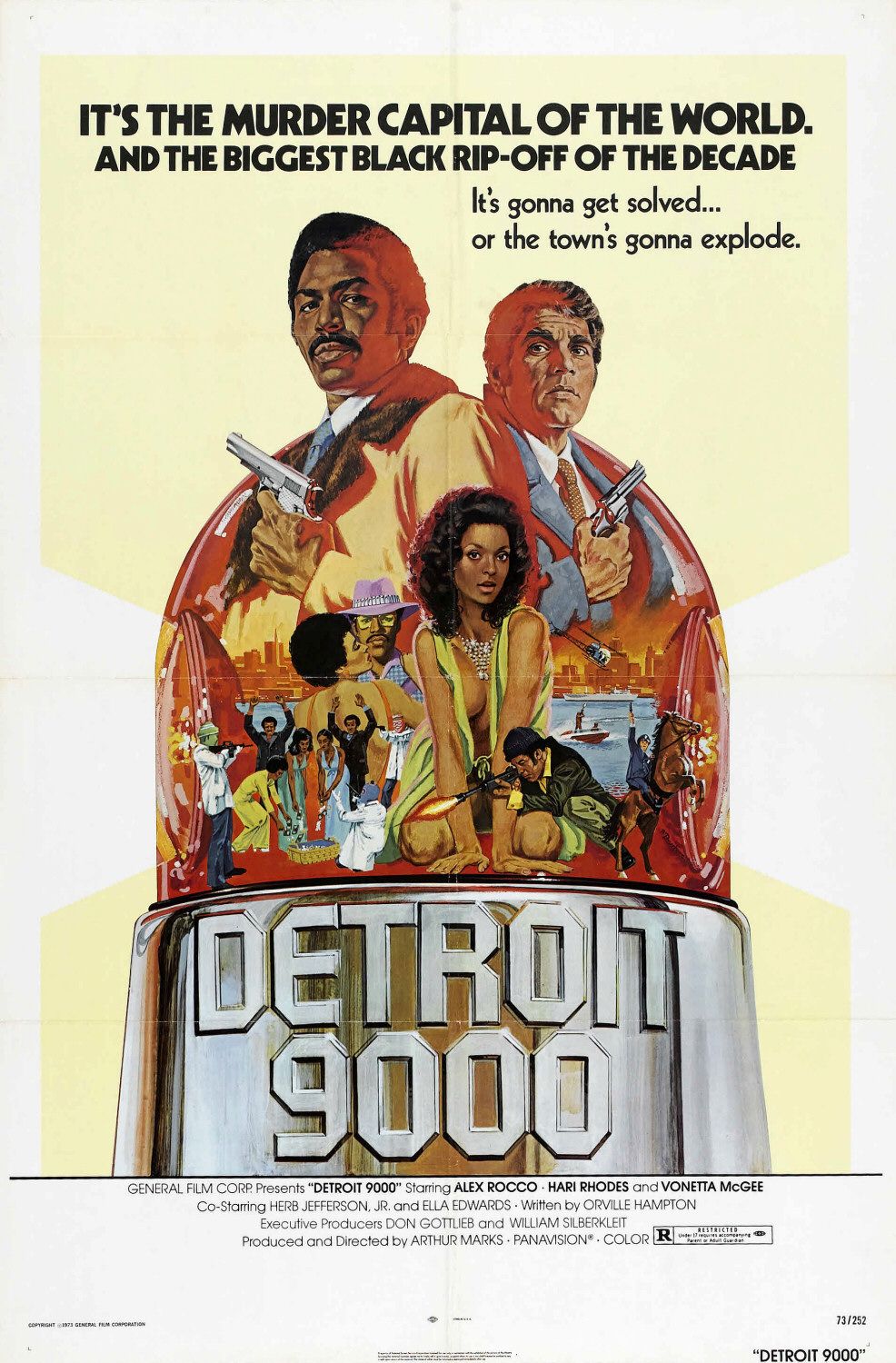 Extra Large Movie Poster Image for Detroit 9000 