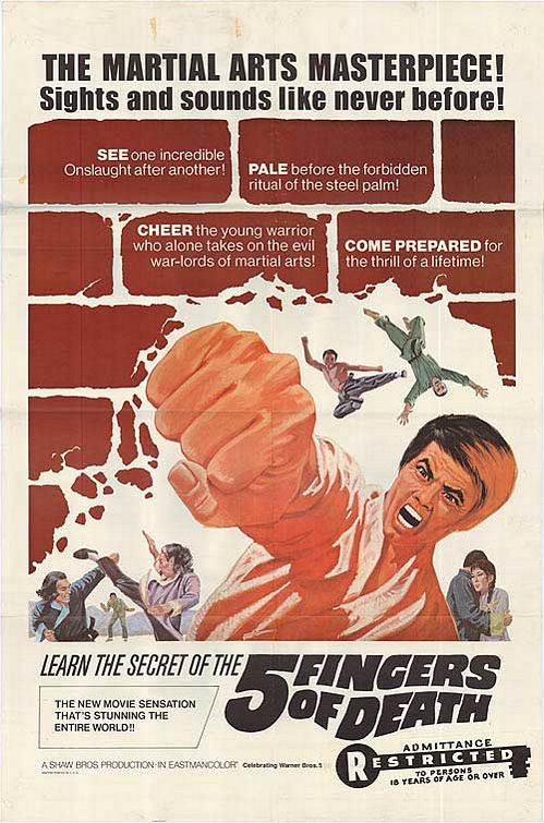 Five Fingers of Death Movie Poster